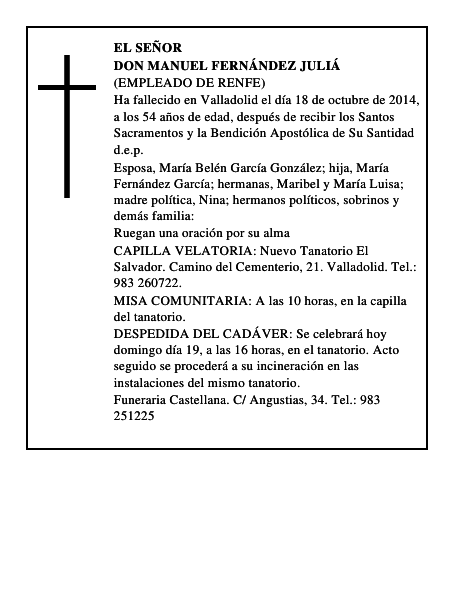 Don Manuel Fernández Juliá