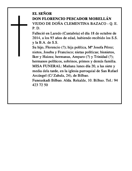 Don Florencio Pescador Mobellán