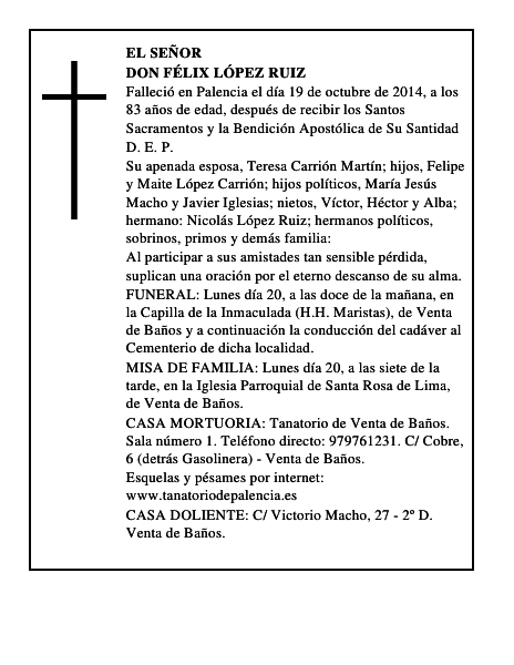 Don Félix López Ruiz