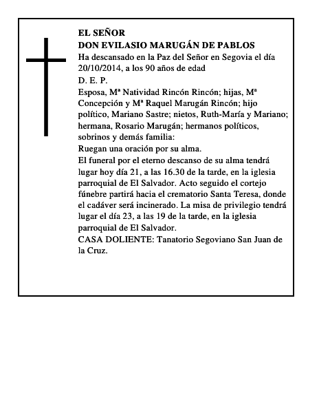Don Evilasio Marugán de Pablos