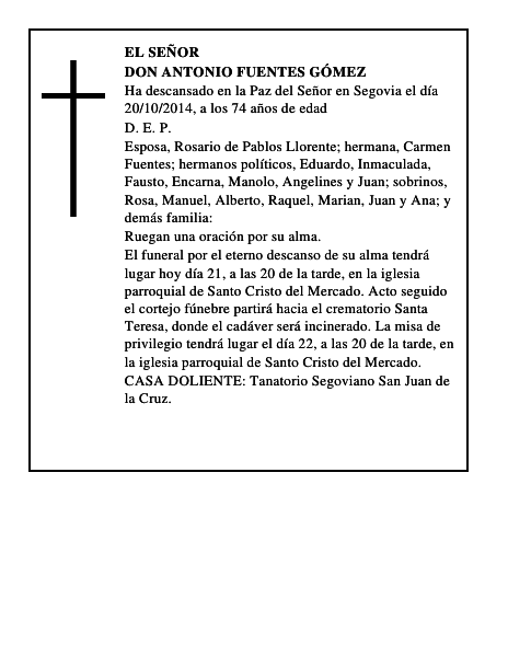 Don Antonio Fuentes Gómez