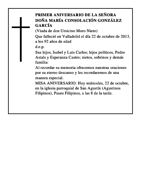 Doña María Consolación González García
