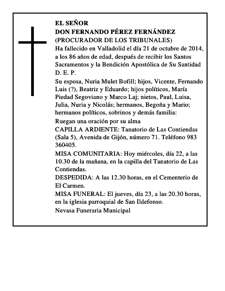 Don Fernando Pérez Fernández