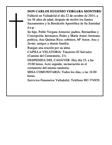 Don Carlos Eugenio Vergara Montero