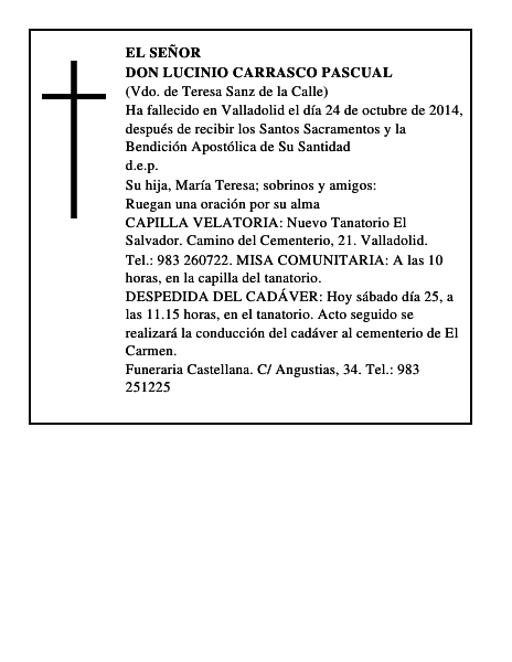 Don Lucinio Carrasco Pascual