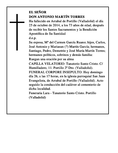 Don Antonio Martín Torres