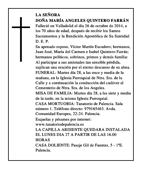 Doña María Angeles Quintero Farrán