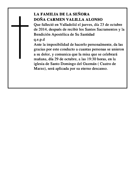 Doña Carmen Valilla Alonso
