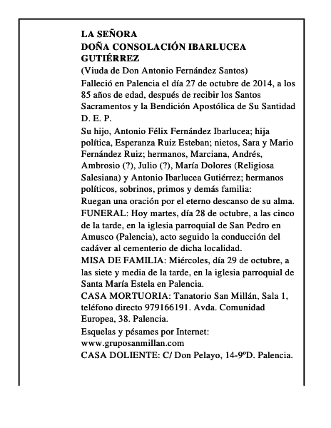 Doña Consolación Ibarlucea Gutiérrez