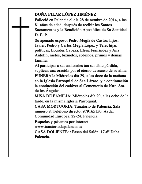 Doña Pilar López Jiménez