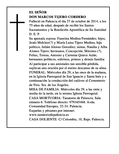 Don Marcos Tijero Cordero