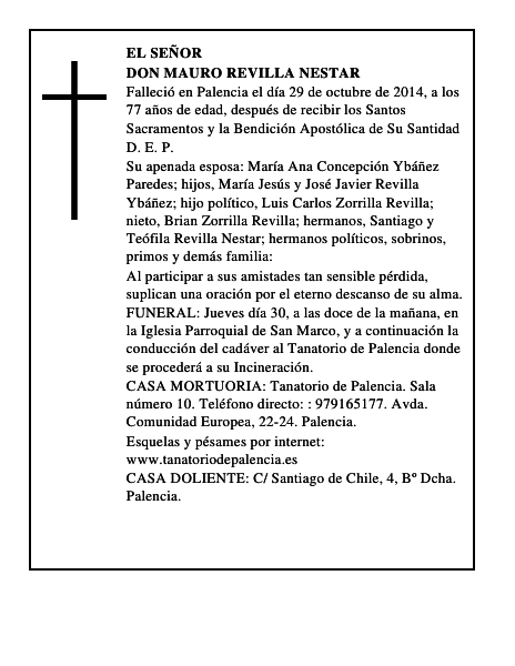 Don Mauro Revilla Nestar