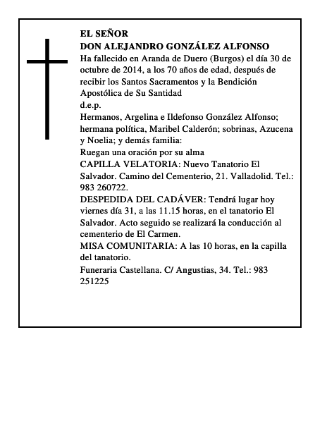 Don Alejandro González Alfonso