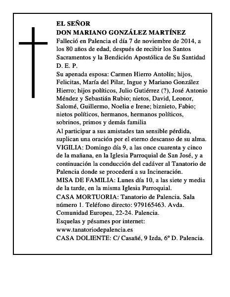 Don Mariano González Martínez