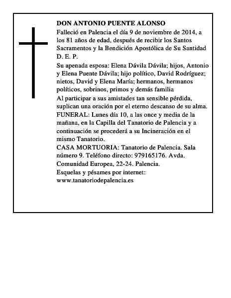 Don Antonio Puente Alonso