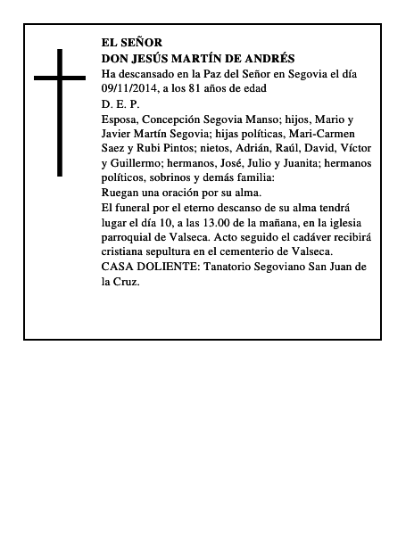 Don Jesús Martín de Andrés