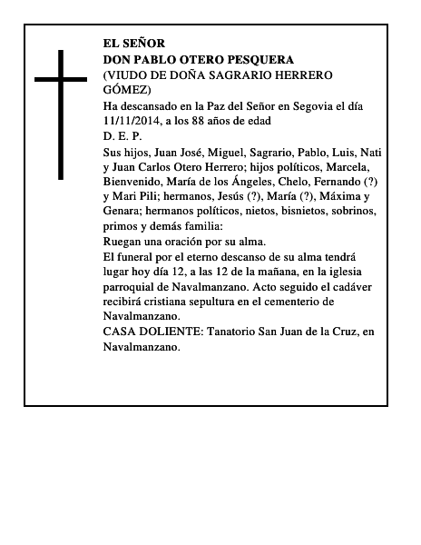 Don Pablo Otero Pesquera