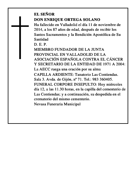 Don Enrique Ortega Solano