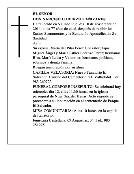 Don Narciso Lorenzo Cañizares