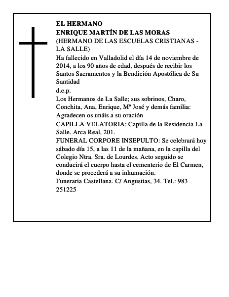 Enrique Martín de las Moras