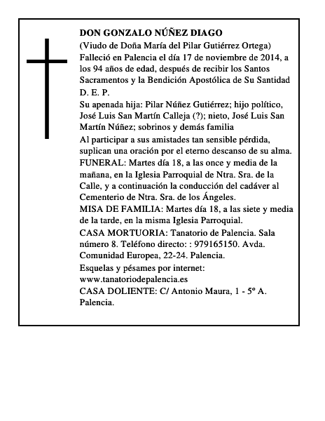 Don Gonzalo Núñez Diago