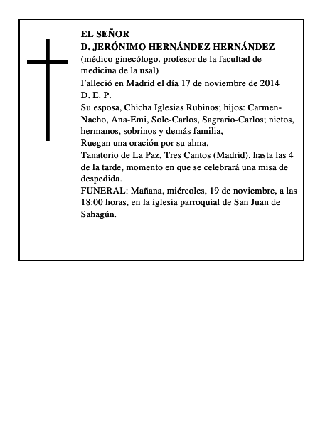 D. Jerónimo Hernández Hernández