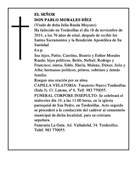 Don Pablo Morales Díez