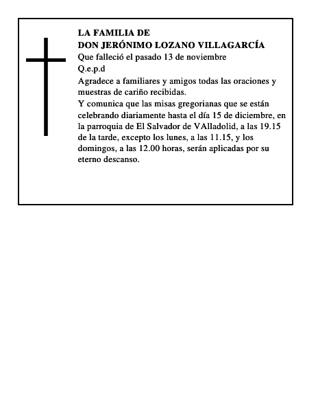 Don Jerónimo Lozano Villagarcía