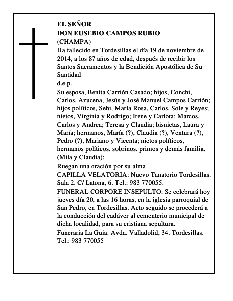 Don Eusebio Campos Rubio