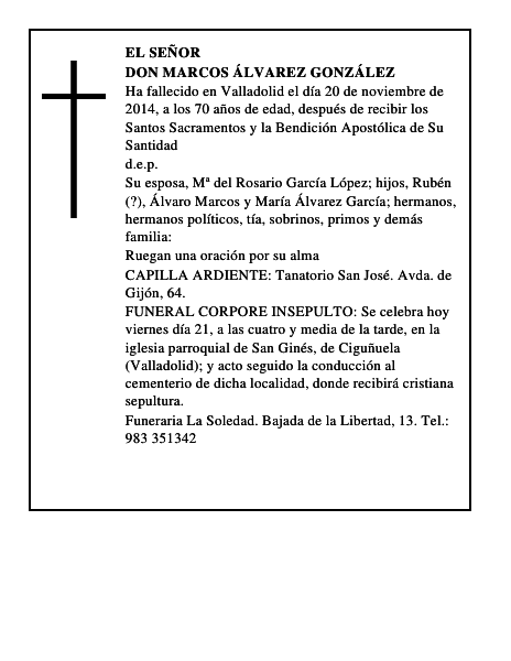 Don Marcos Álvarez González