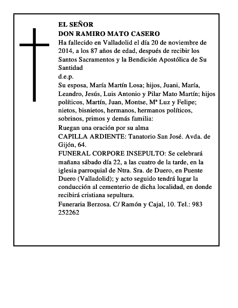 Don Ramiro Mato Casero