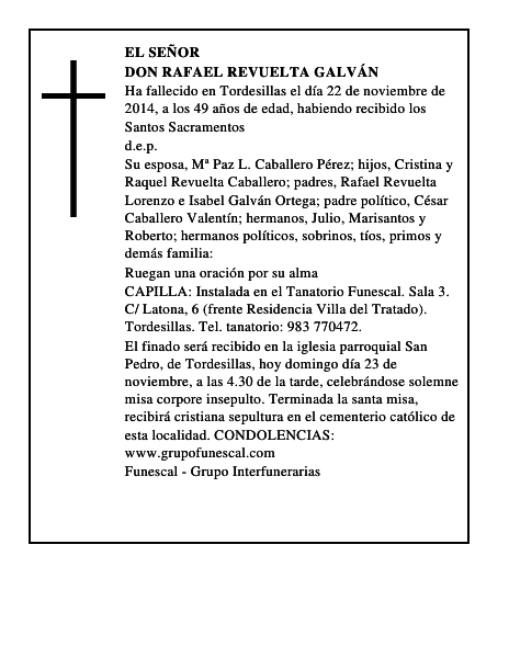 Don Rafael Revuelta Galván