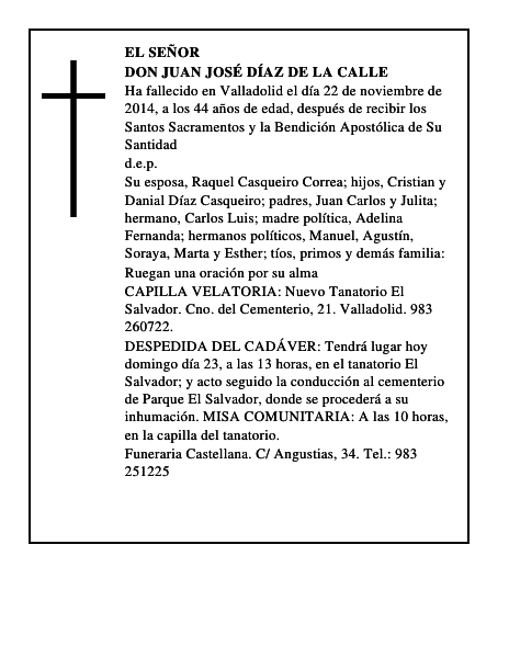 Don Juan José Díaz de la Calle