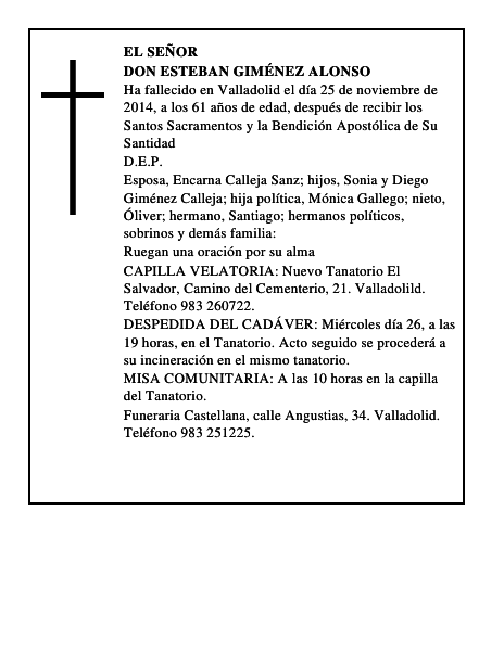 Don Esteban Giménez Alonso