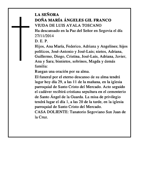 Doña María Ángeles Gil Franco
