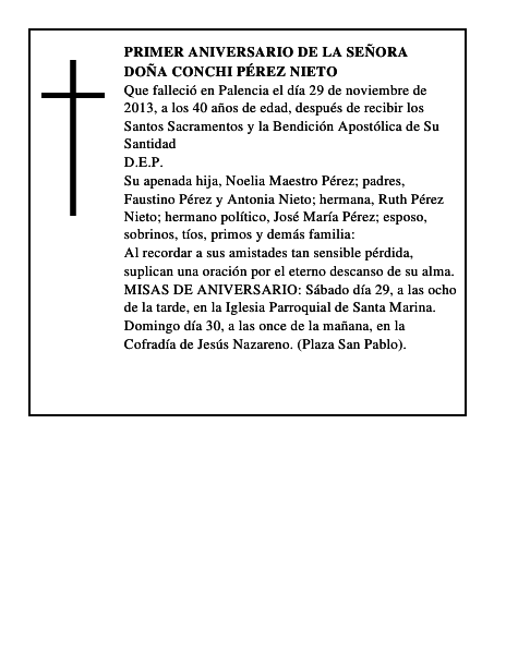 Doña Conchi Pérez Nieto