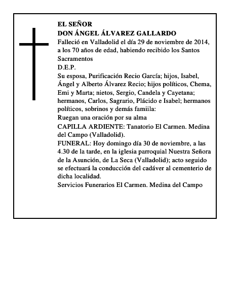 Don Ángel Álvarez Gallardo