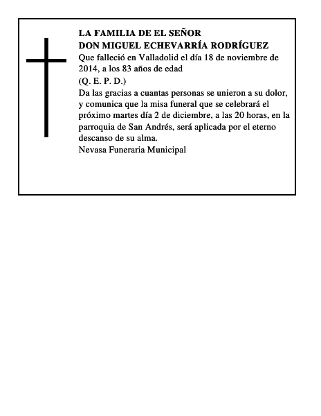 Don Miguel Echevarría Rodríguez