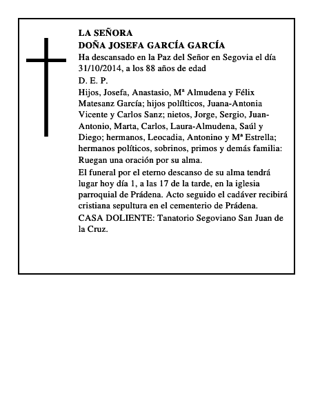 Doña Josefa García García