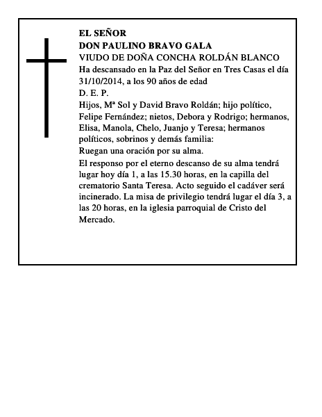 Don Paulino Bravo Gala