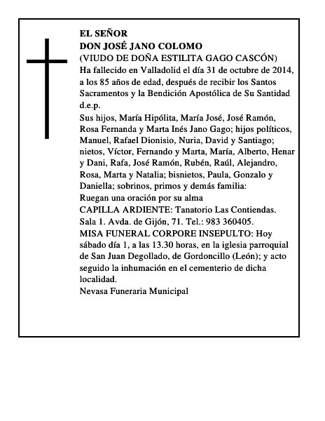 Don José Jano Colomo