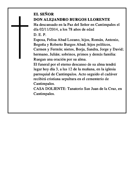 Don Alejandro Burgos Llorente