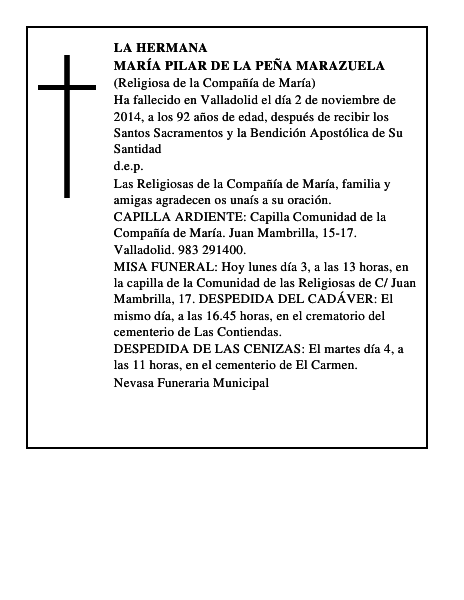 María Pilar de la Peña Marazuela