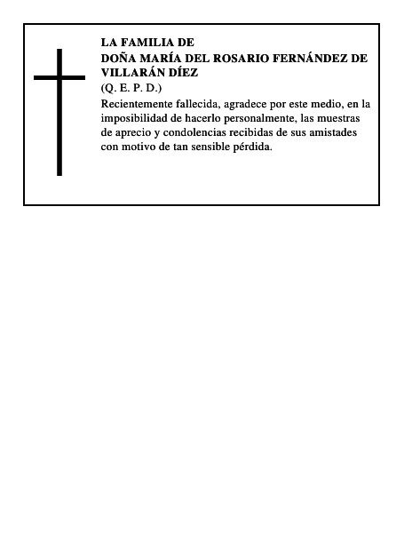 Doña María del Rosario Fernández de Villarán Díez