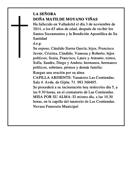 Doña Matilde Moyano Viñas