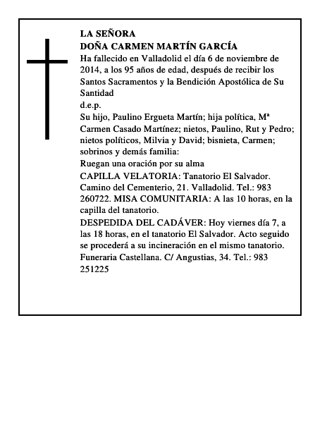 Doña Carmen Martín García