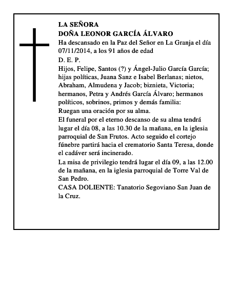 Doña Leonor García Álvaro