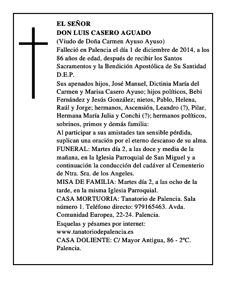Don Luis Casero Aguado