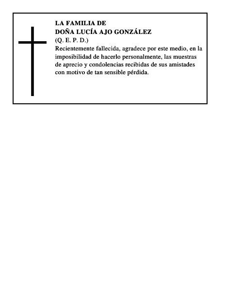 Doña Lucía Ajo González