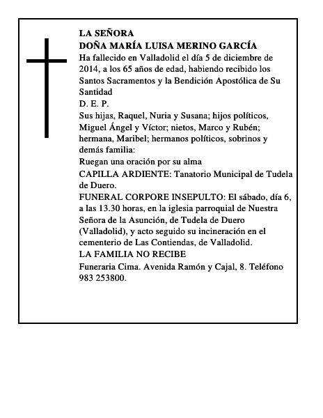 Doña María Luisa Merino García